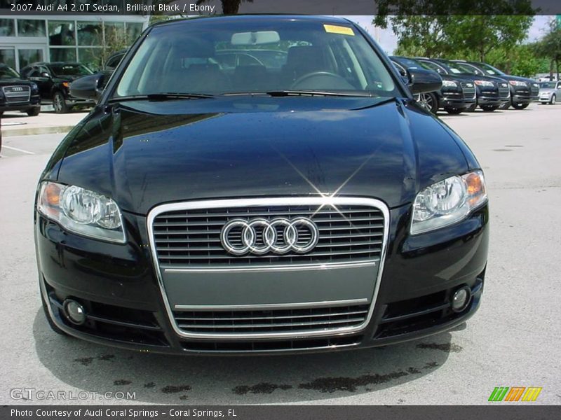 Brilliant Black / Ebony 2007 Audi A4 2.0T Sedan
