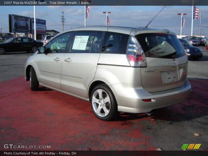 True Silver Metallic / Black 2007 Mazda MAZDA5 Sport