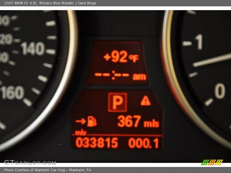 Monaco Blue Metallic / Sand Beige 2007 BMW X5 4.8i