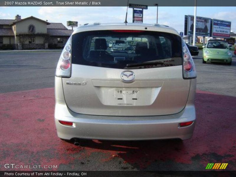 True Silver Metallic / Black 2007 Mazda MAZDA5 Sport
