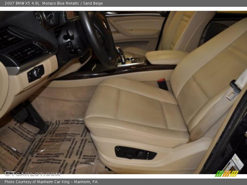 Monaco Blue Metallic / Sand Beige 2007 BMW X5 4.8i