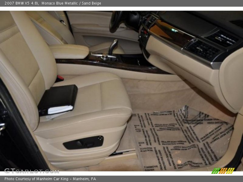 Monaco Blue Metallic / Sand Beige 2007 BMW X5 4.8i