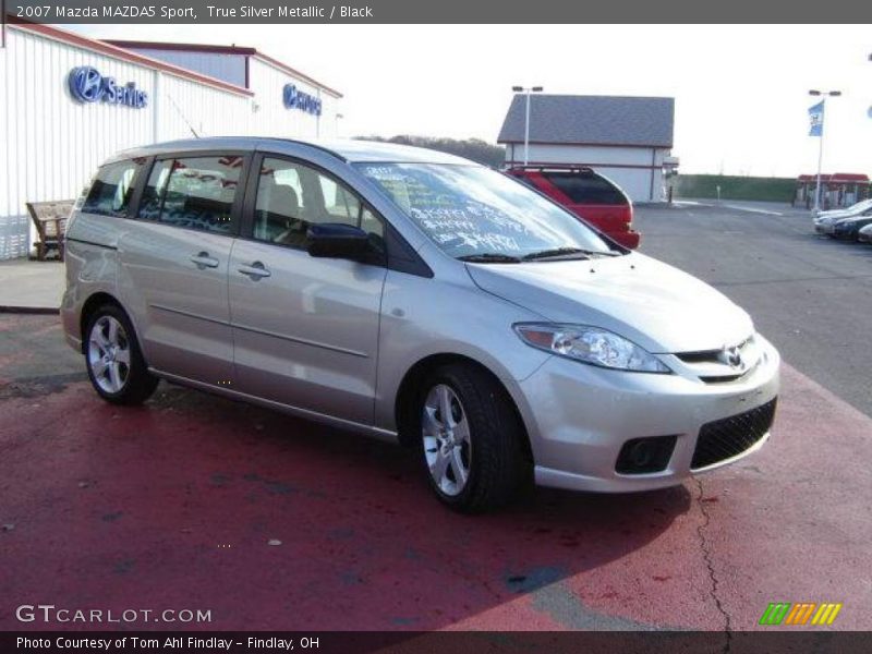 True Silver Metallic / Black 2007 Mazda MAZDA5 Sport