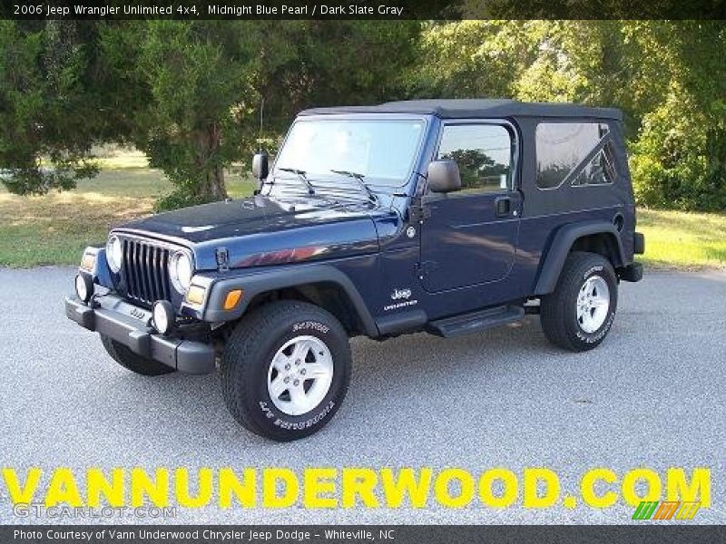 Midnight Blue Pearl / Dark Slate Gray 2006 Jeep Wrangler Unlimited 4x4