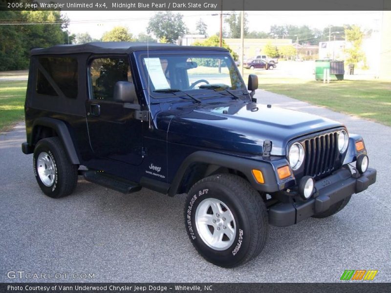 Midnight Blue Pearl / Dark Slate Gray 2006 Jeep Wrangler Unlimited 4x4