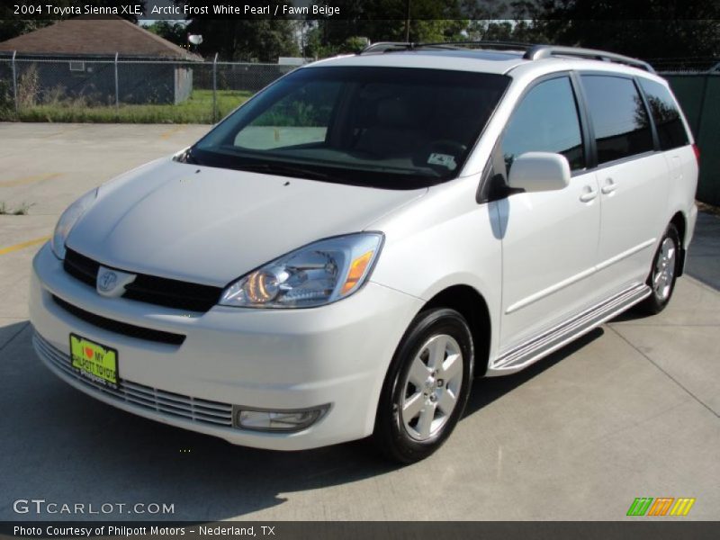Arctic Frost White Pearl / Fawn Beige 2004 Toyota Sienna XLE