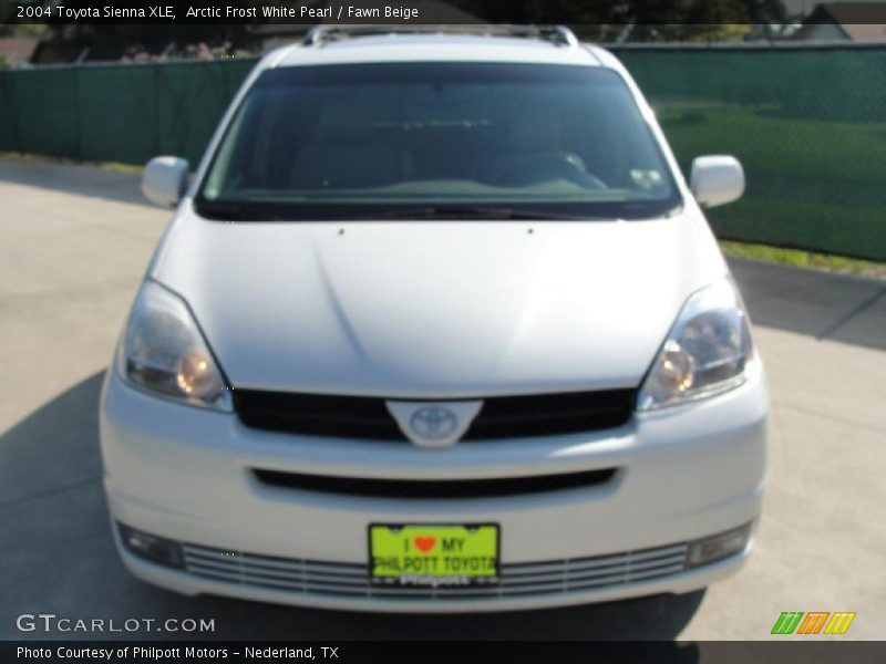 Arctic Frost White Pearl / Fawn Beige 2004 Toyota Sienna XLE