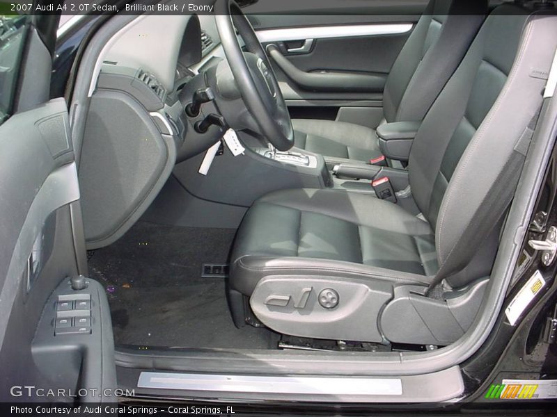 Brilliant Black / Ebony 2007 Audi A4 2.0T Sedan