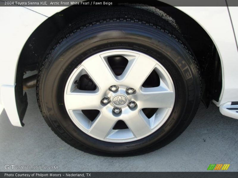 Arctic Frost White Pearl / Fawn Beige 2004 Toyota Sienna XLE