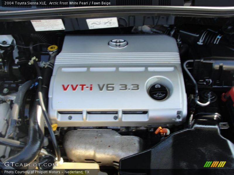 Arctic Frost White Pearl / Fawn Beige 2004 Toyota Sienna XLE