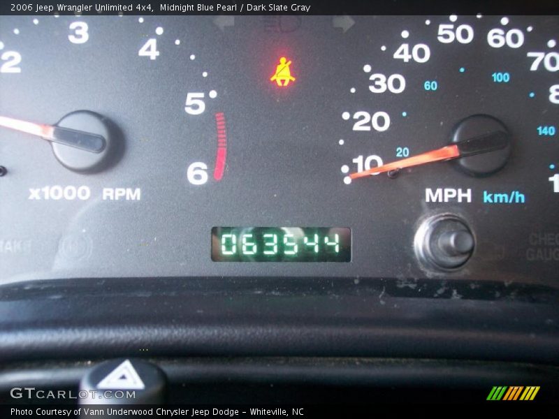 Midnight Blue Pearl / Dark Slate Gray 2006 Jeep Wrangler Unlimited 4x4