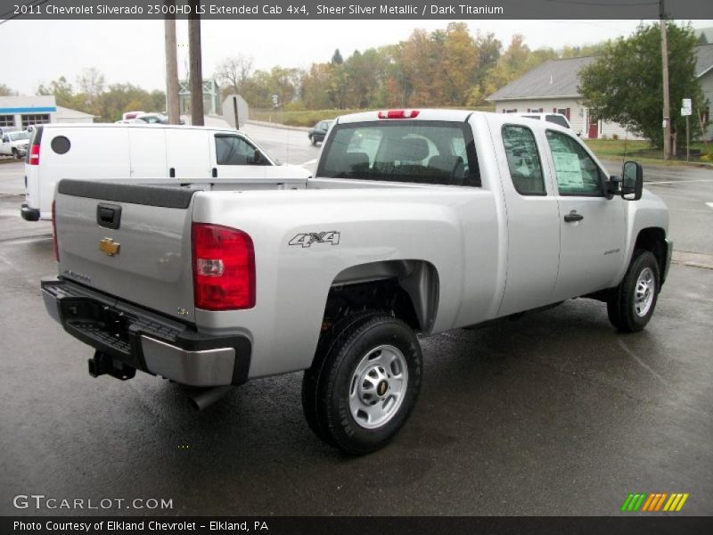 Sheer Silver Metallic / Dark Titanium 2011 Chevrolet Silverado 2500HD LS Extended Cab 4x4