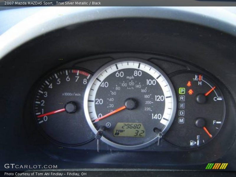 True Silver Metallic / Black 2007 Mazda MAZDA5 Sport