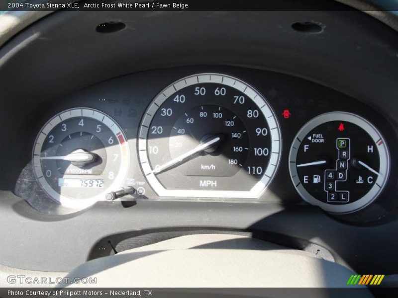 Arctic Frost White Pearl / Fawn Beige 2004 Toyota Sienna XLE