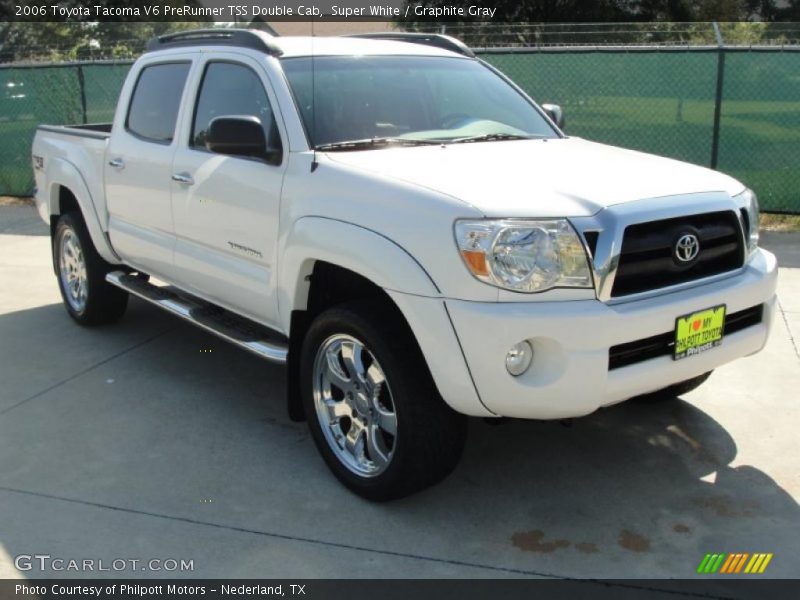 Super White / Graphite Gray 2006 Toyota Tacoma V6 PreRunner TSS Double Cab