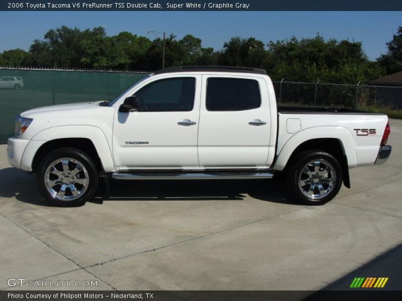 Super White / Graphite Gray 2006 Toyota Tacoma V6 PreRunner TSS Double Cab