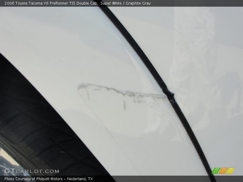 Super White / Graphite Gray 2006 Toyota Tacoma V6 PreRunner TSS Double Cab