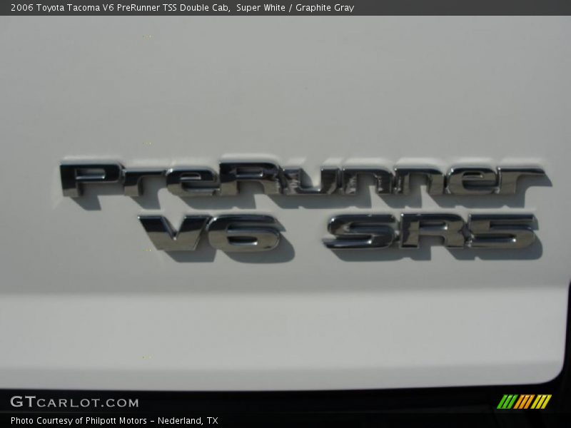 Super White / Graphite Gray 2006 Toyota Tacoma V6 PreRunner TSS Double Cab