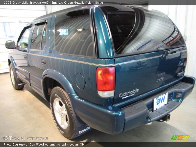 Emerald Green Metallic / Light Beige 1998 Oldsmobile Bravada AWD