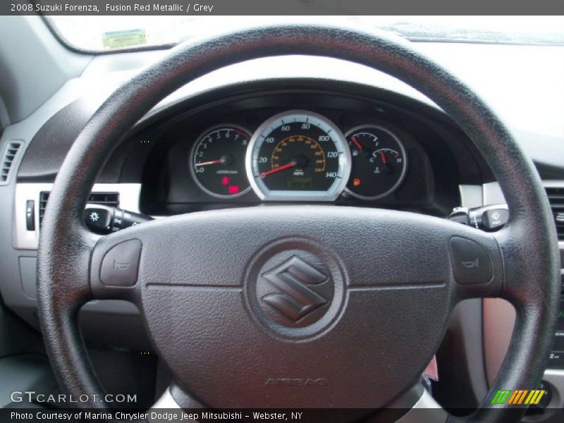 Fusion Red Metallic / Grey 2008 Suzuki Forenza