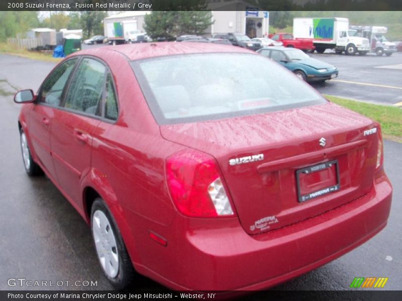 Fusion Red Metallic / Grey 2008 Suzuki Forenza