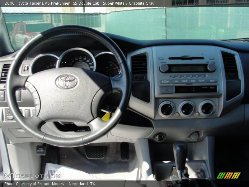 Super White / Graphite Gray 2006 Toyota Tacoma V6 PreRunner TSS Double Cab