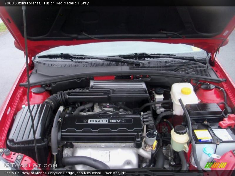 Fusion Red Metallic / Grey 2008 Suzuki Forenza