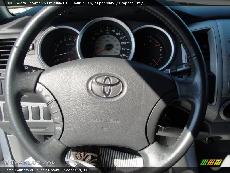 Super White / Graphite Gray 2006 Toyota Tacoma V6 PreRunner TSS Double Cab