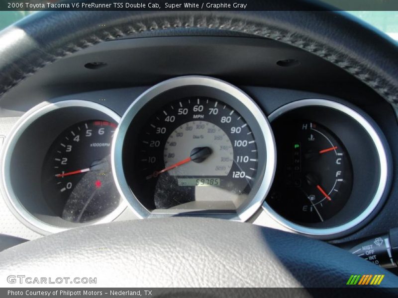 Super White / Graphite Gray 2006 Toyota Tacoma V6 PreRunner TSS Double Cab