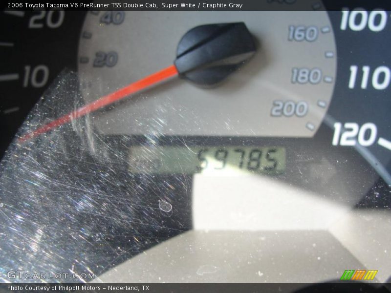 Super White / Graphite Gray 2006 Toyota Tacoma V6 PreRunner TSS Double Cab