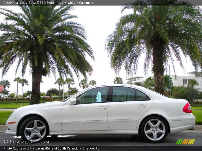 Arctic White / Cashmere 2009 Mercedes-Benz E 350 Sedan