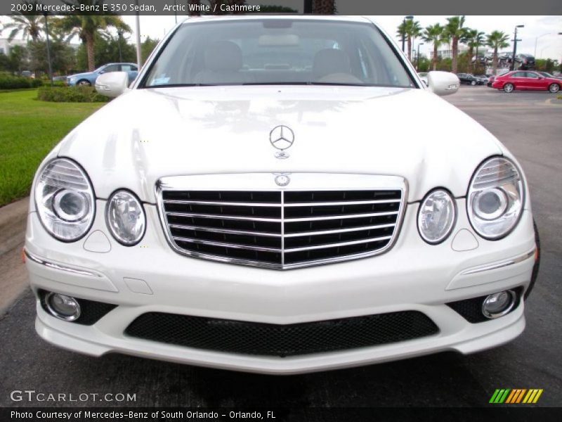 Arctic White / Cashmere 2009 Mercedes-Benz E 350 Sedan