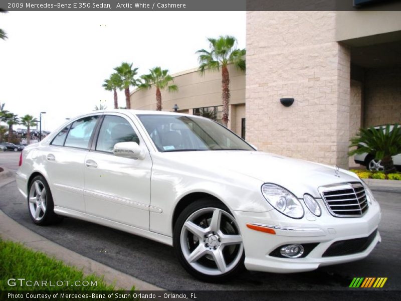 Arctic White / Cashmere 2009 Mercedes-Benz E 350 Sedan