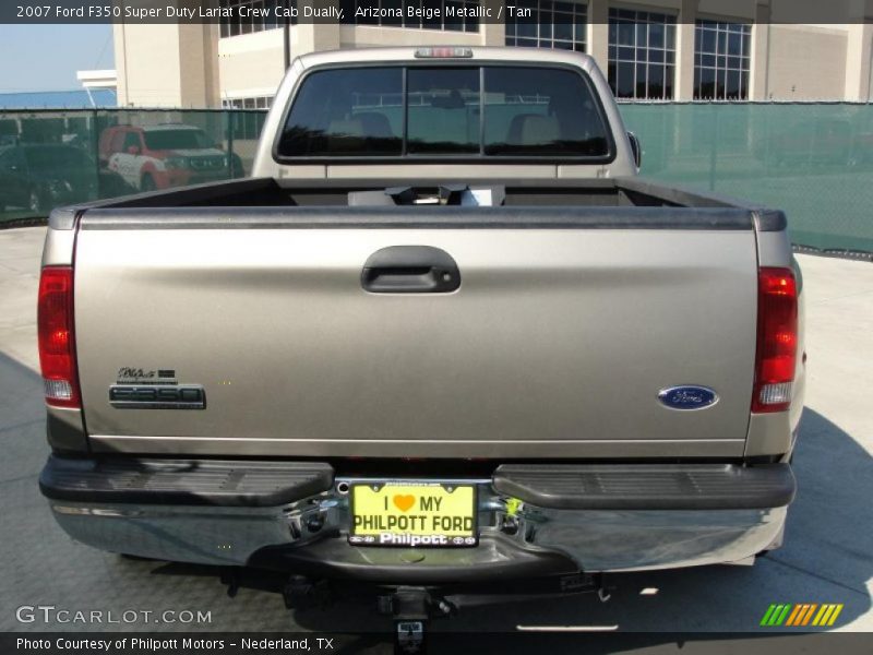 Arizona Beige Metallic / Tan 2007 Ford F350 Super Duty Lariat Crew Cab Dually