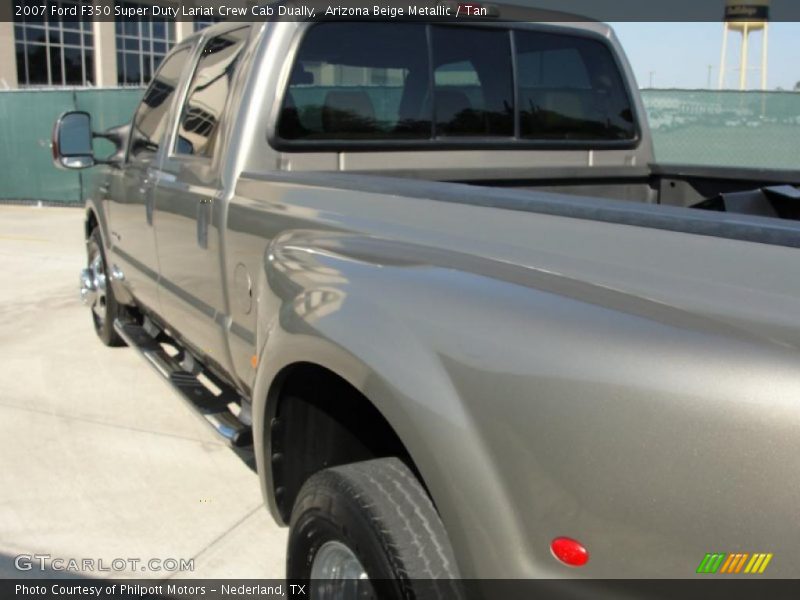 Arizona Beige Metallic / Tan 2007 Ford F350 Super Duty Lariat Crew Cab Dually