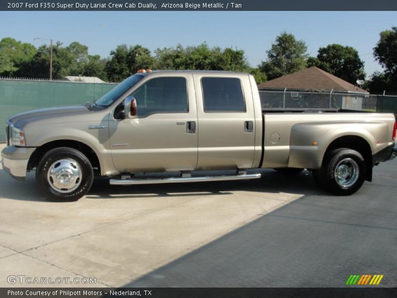 Arizona Beige Metallic / Tan 2007 Ford F350 Super Duty Lariat Crew Cab Dually