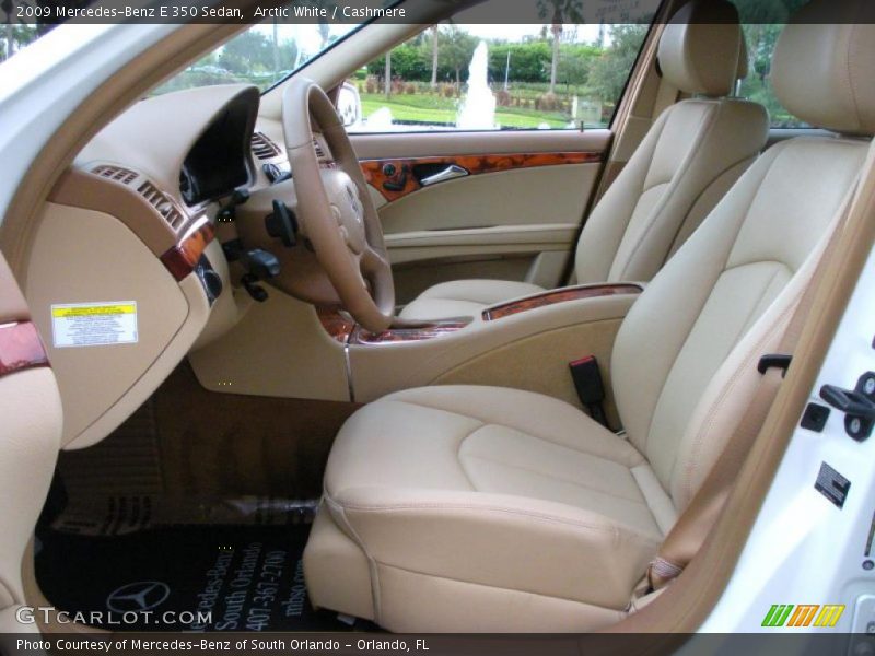 Arctic White / Cashmere 2009 Mercedes-Benz E 350 Sedan