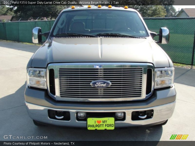 Arizona Beige Metallic / Tan 2007 Ford F350 Super Duty Lariat Crew Cab Dually