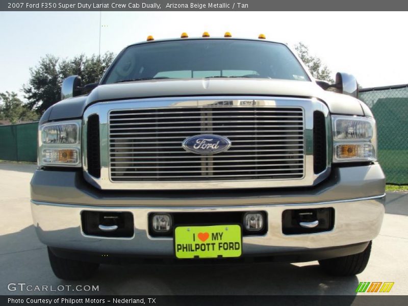 Arizona Beige Metallic / Tan 2007 Ford F350 Super Duty Lariat Crew Cab Dually