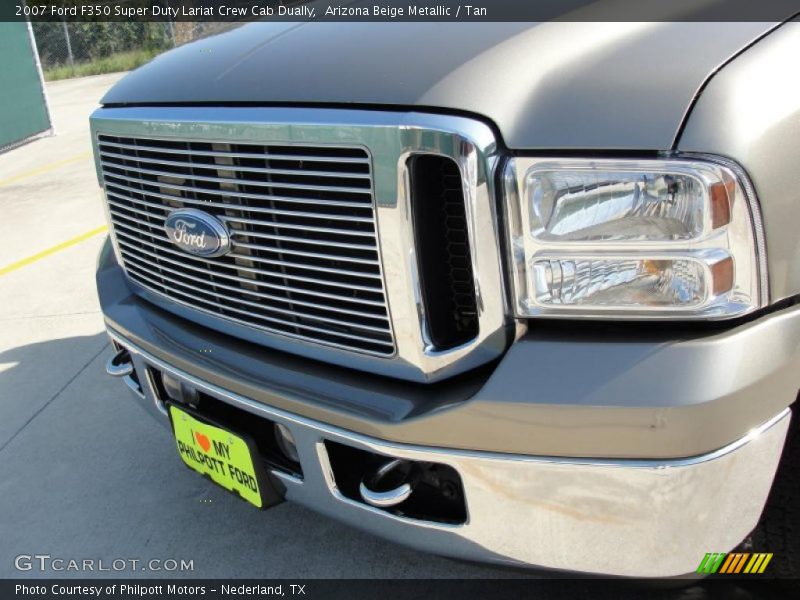 Arizona Beige Metallic / Tan 2007 Ford F350 Super Duty Lariat Crew Cab Dually