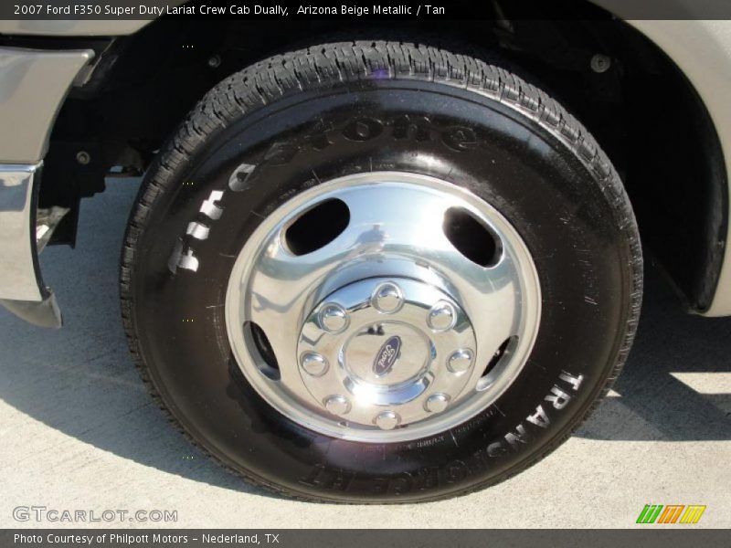 Arizona Beige Metallic / Tan 2007 Ford F350 Super Duty Lariat Crew Cab Dually