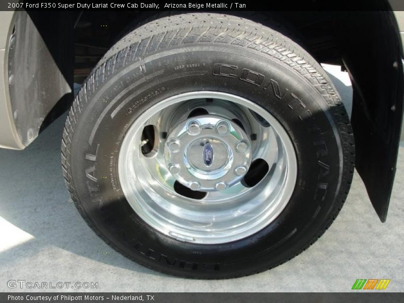 Arizona Beige Metallic / Tan 2007 Ford F350 Super Duty Lariat Crew Cab Dually