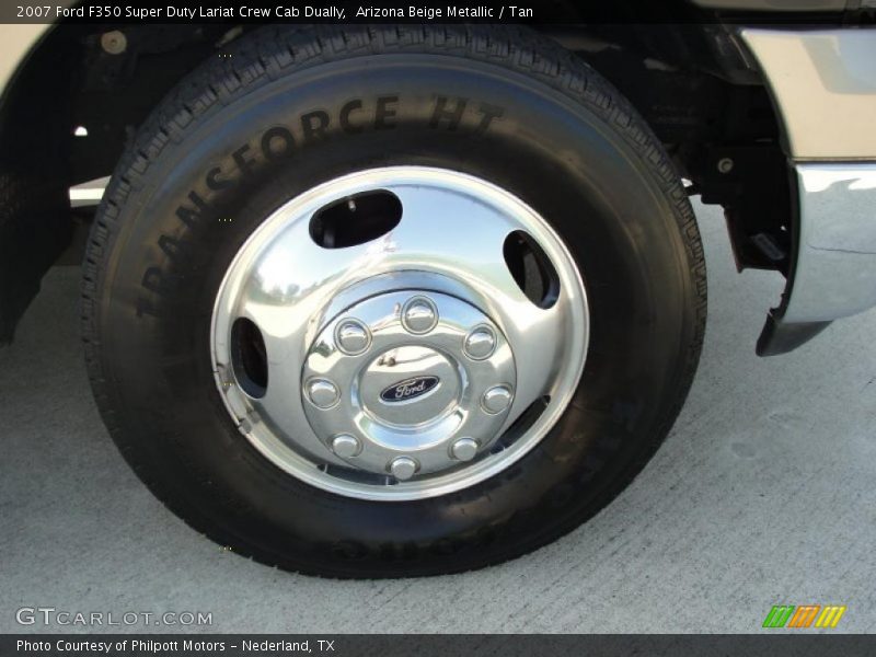 Arizona Beige Metallic / Tan 2007 Ford F350 Super Duty Lariat Crew Cab Dually