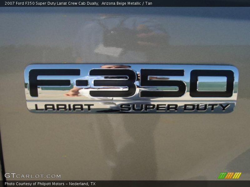 Arizona Beige Metallic / Tan 2007 Ford F350 Super Duty Lariat Crew Cab Dually