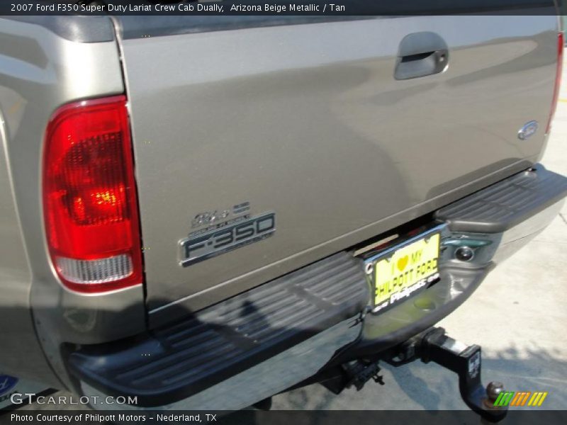 Arizona Beige Metallic / Tan 2007 Ford F350 Super Duty Lariat Crew Cab Dually