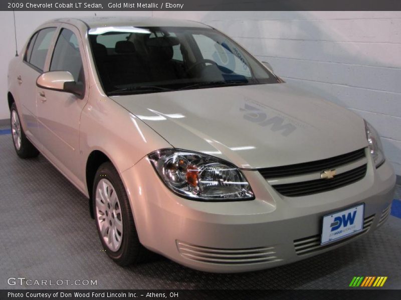 Gold Mist Metallic / Ebony 2009 Chevrolet Cobalt LT Sedan