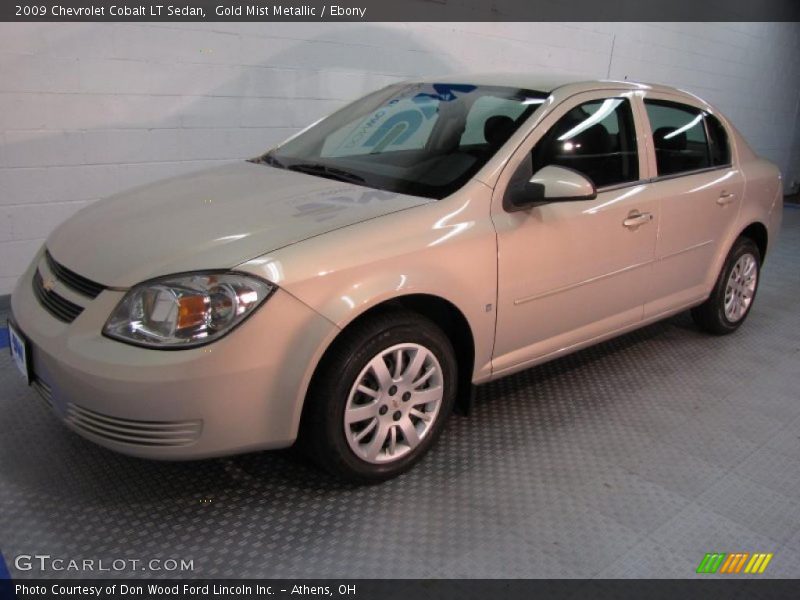 Gold Mist Metallic / Ebony 2009 Chevrolet Cobalt LT Sedan