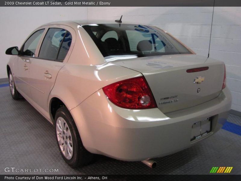 Gold Mist Metallic / Ebony 2009 Chevrolet Cobalt LT Sedan