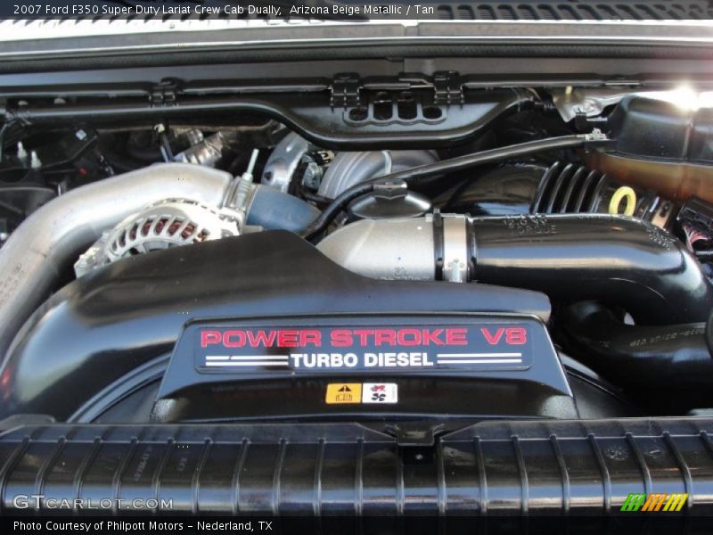 Arizona Beige Metallic / Tan 2007 Ford F350 Super Duty Lariat Crew Cab Dually