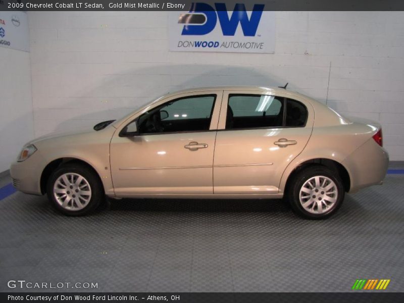 Gold Mist Metallic / Ebony 2009 Chevrolet Cobalt LT Sedan